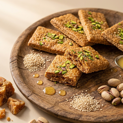 Soan Gud Gajak | Premium Sesame Jaggery Sweet – Choto