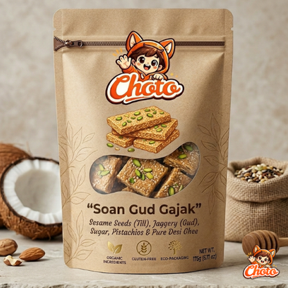Soan Gud Gajak | Premium Sesame Jaggery Sweet – Choto