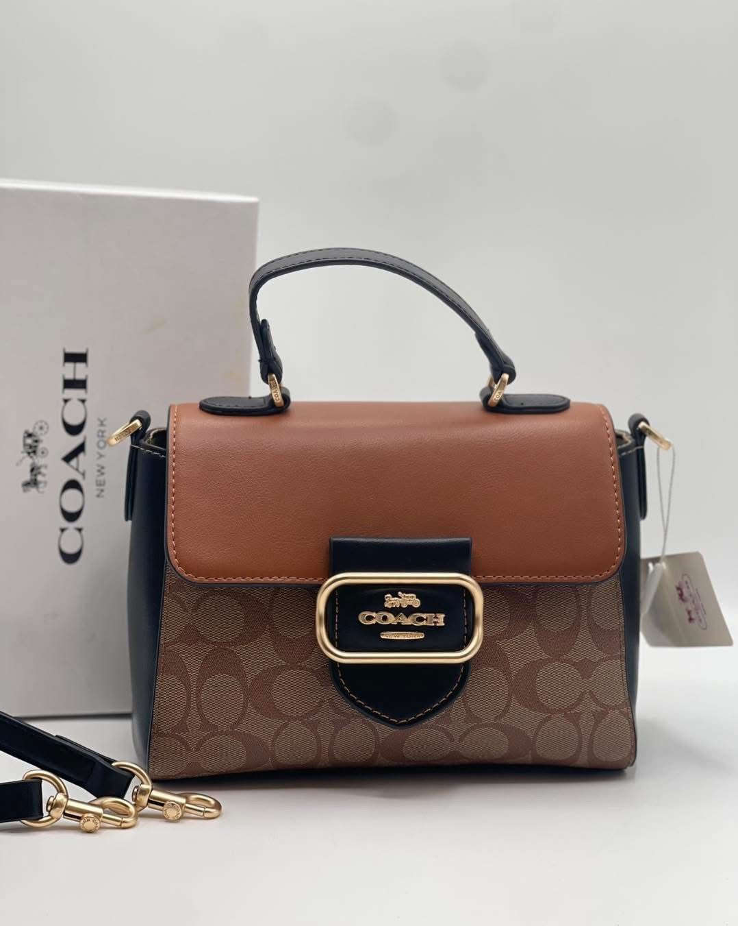Coach Morgan Top Handle Bag — With Complete Brand Packaging