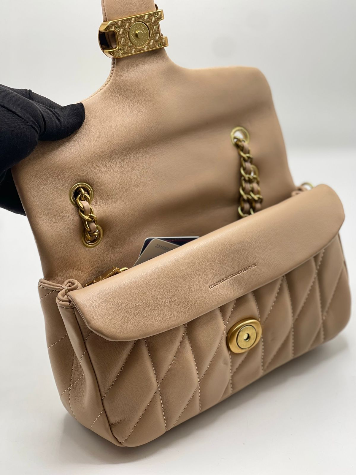 Coach Tabby Quilted Bag — With Complete Brand Packaging & Chain