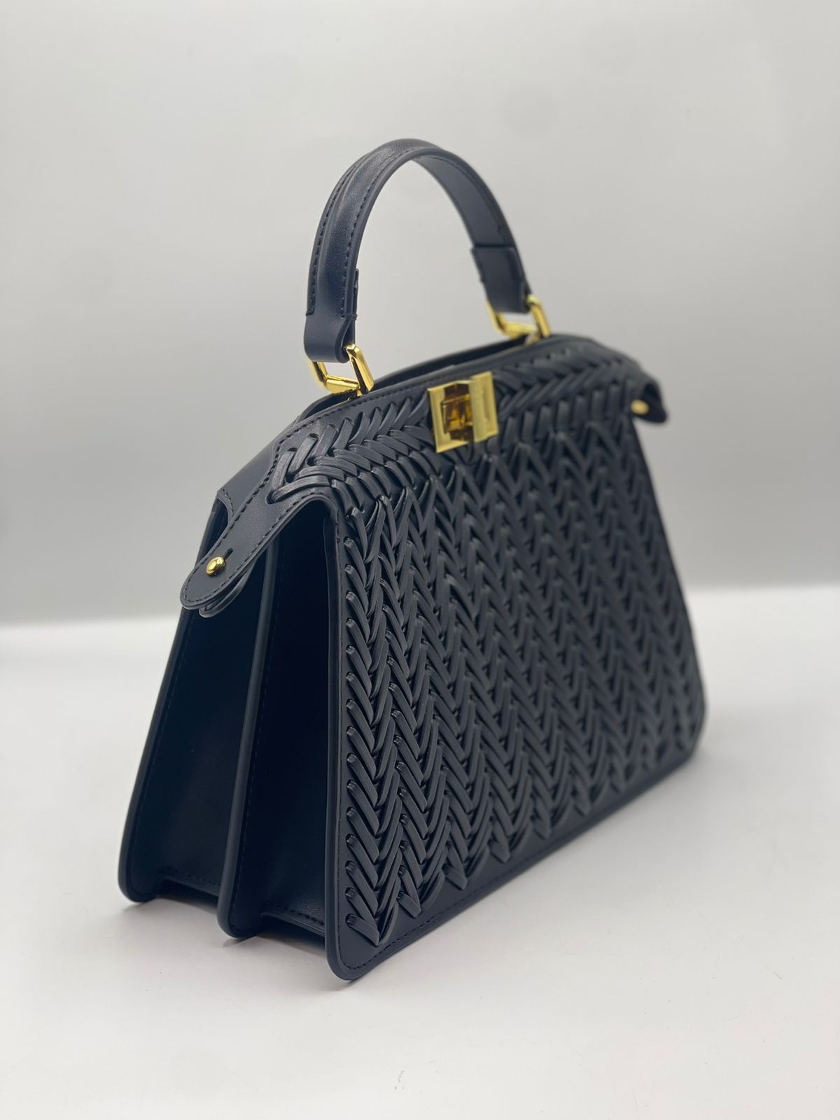 Peekaboo Small Structured Handbag — With Shoulder Strap