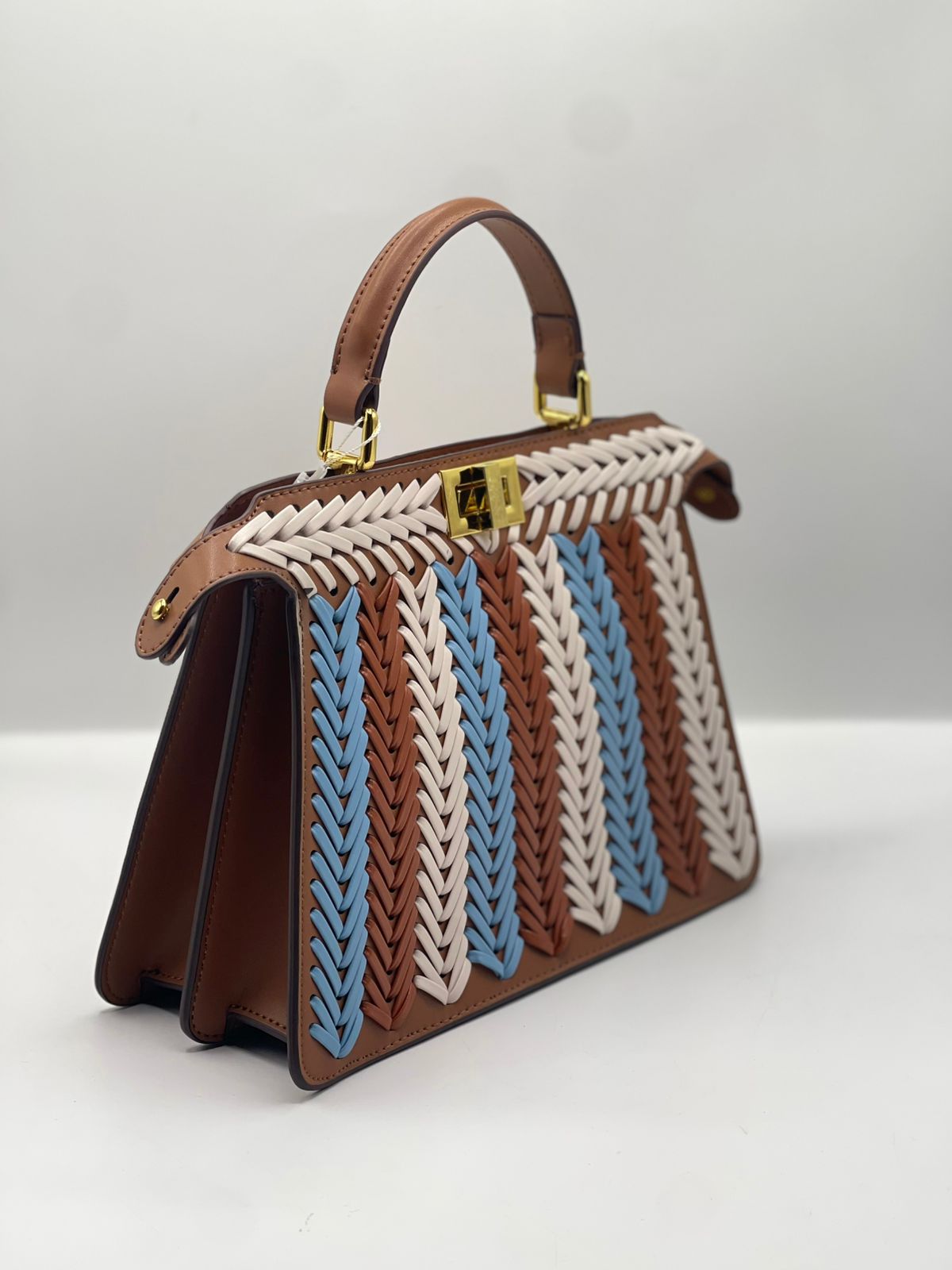 Peekaboo Small Structured Handbag — With Shoulder Strap