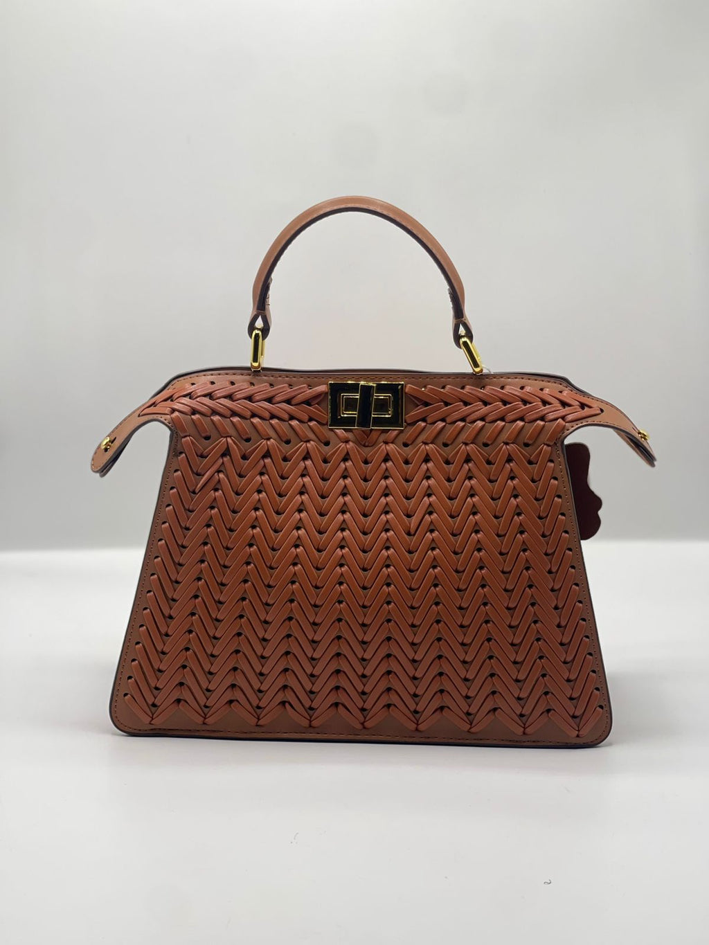 Peekaboo Small Structured Handbag — With Shoulder Strap