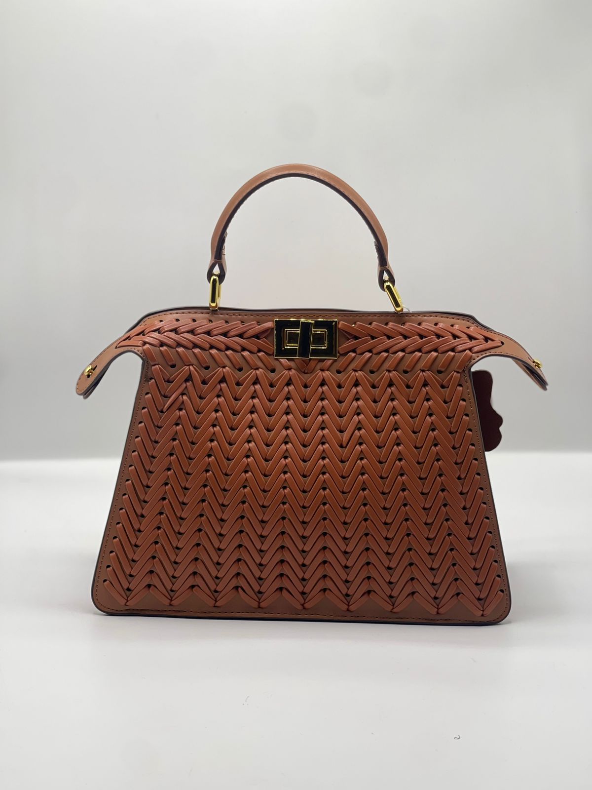 Peekaboo Small Structured Handbag — With Shoulder Strap