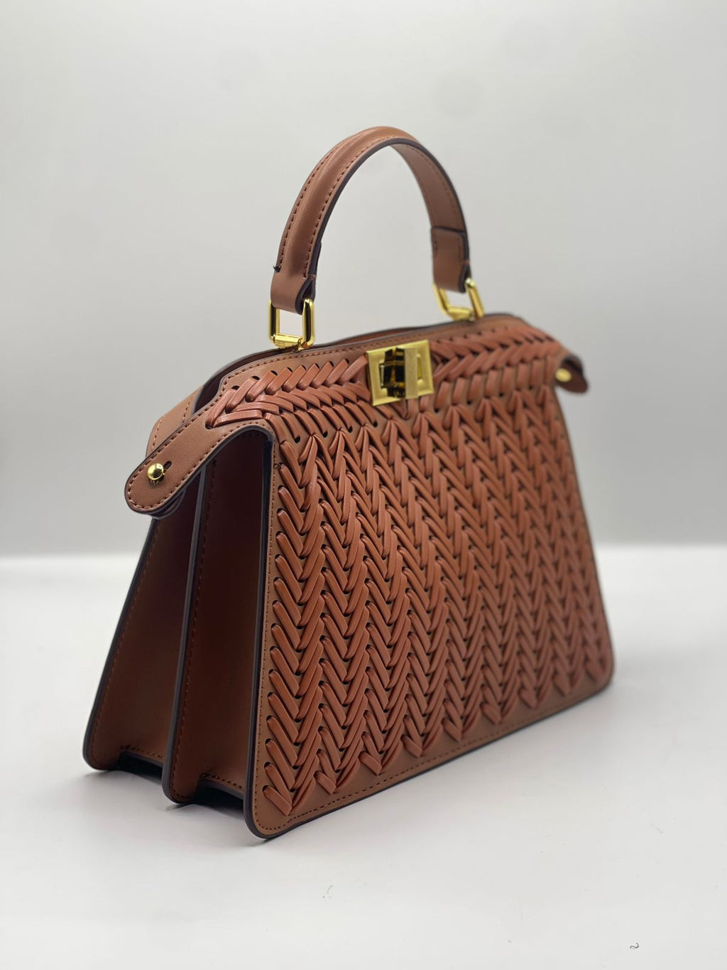 Peekaboo Small Structured Handbag — With Shoulder Strap