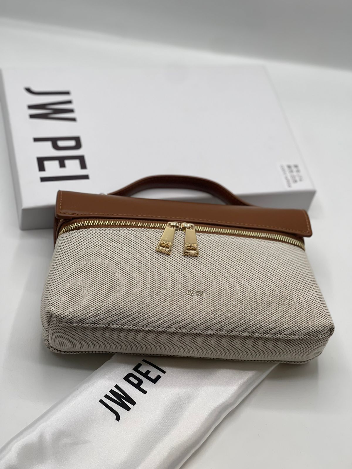 Thea Top Handle Canvas Bag — Hand & Crossbody With Gold Hardware