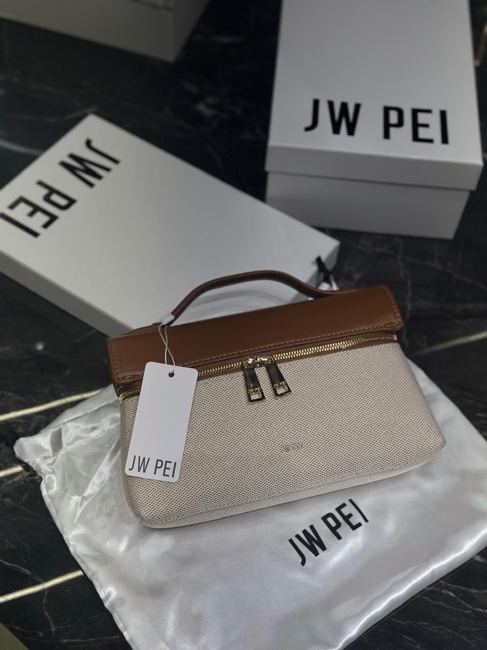 Thea Top Handle Canvas Bag — Hand & Crossbody With Gold Hardware