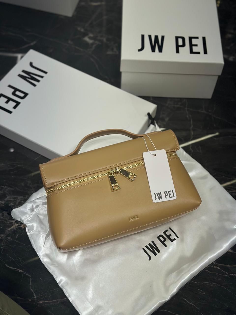 Thea Top Handle Canvas Bag — Hand & Crossbody With Gold Hardware
