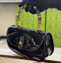 Premium Bamboo Handle Handbag — With Dust Bag & Box