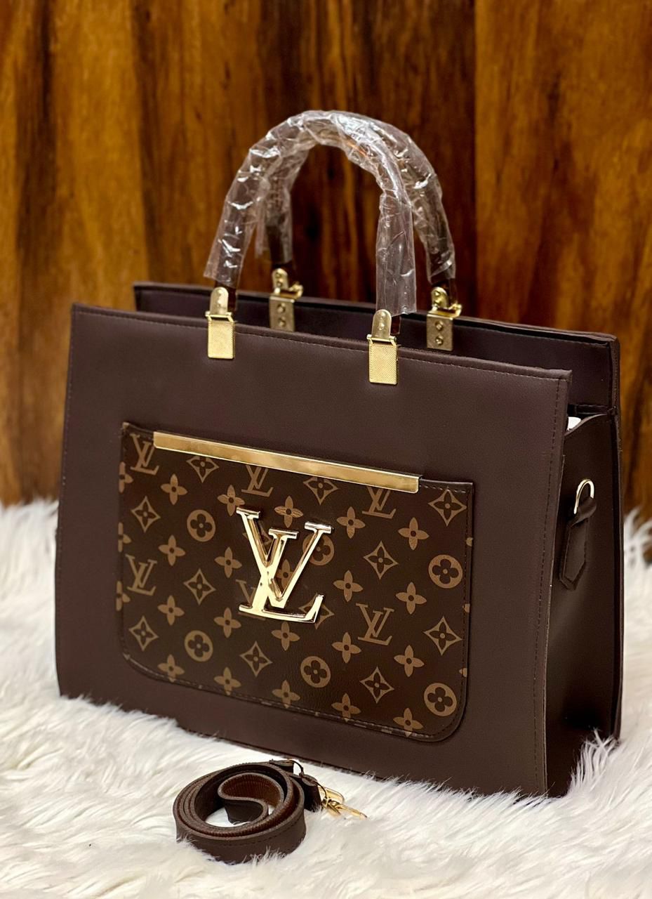 Premium Monogram Tote Bag — Large Size With Shoulder Strap