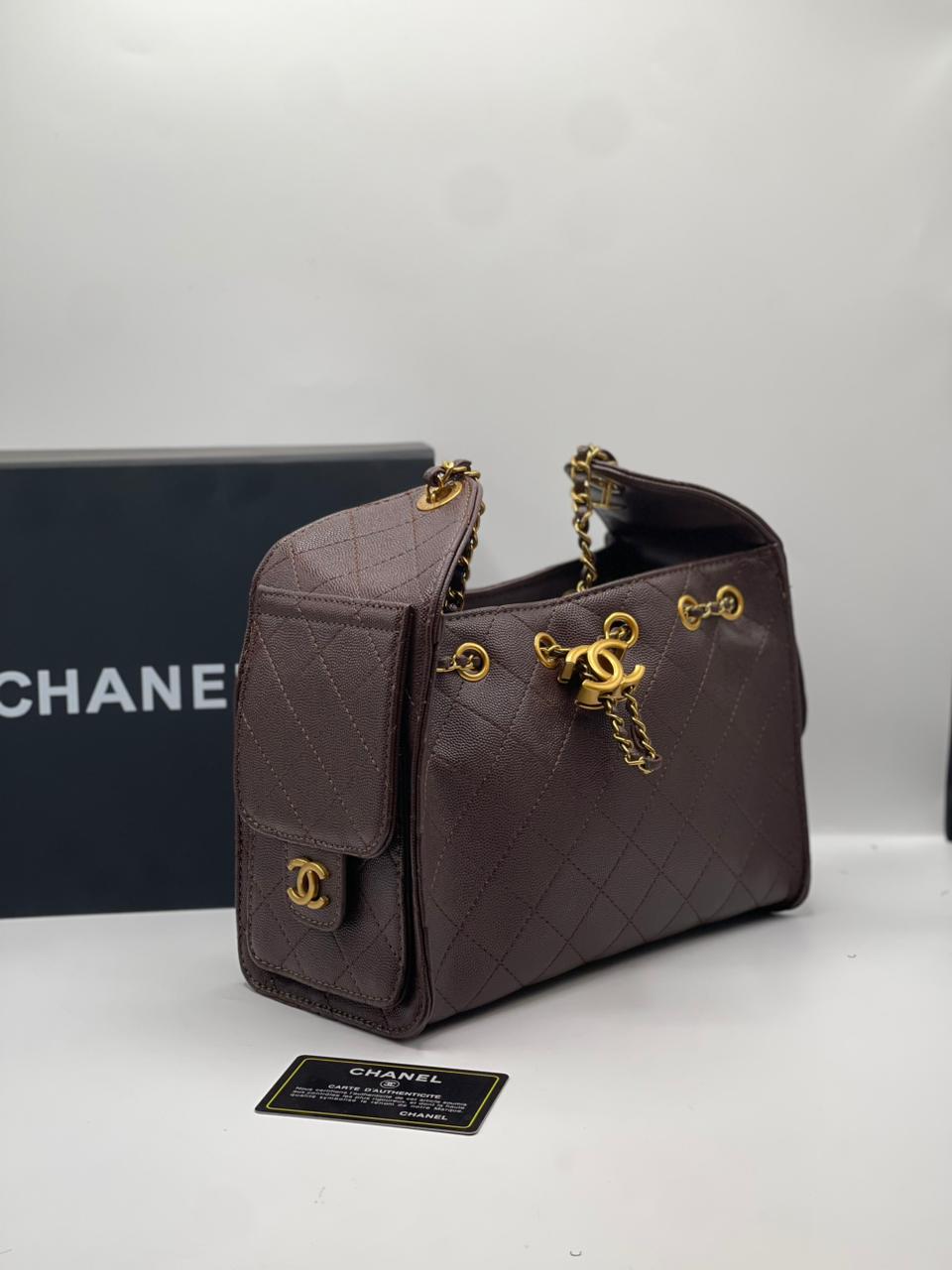 Premium Quilted Small Handbag — With Brand Box & Dust Bag
