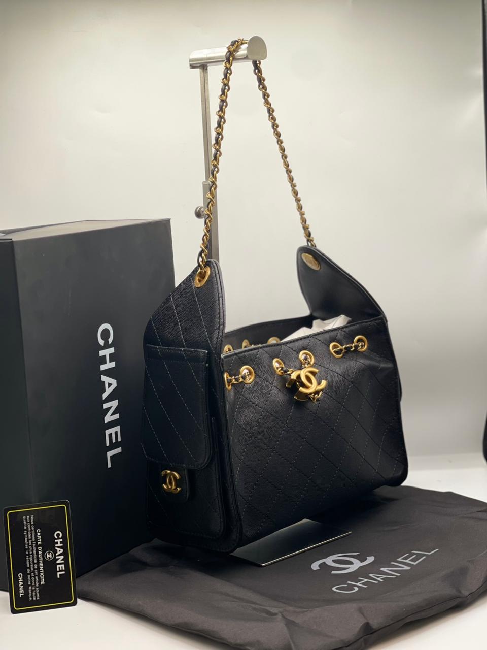 Premium Quilted Small Handbag — With Brand Box & Dust Bag