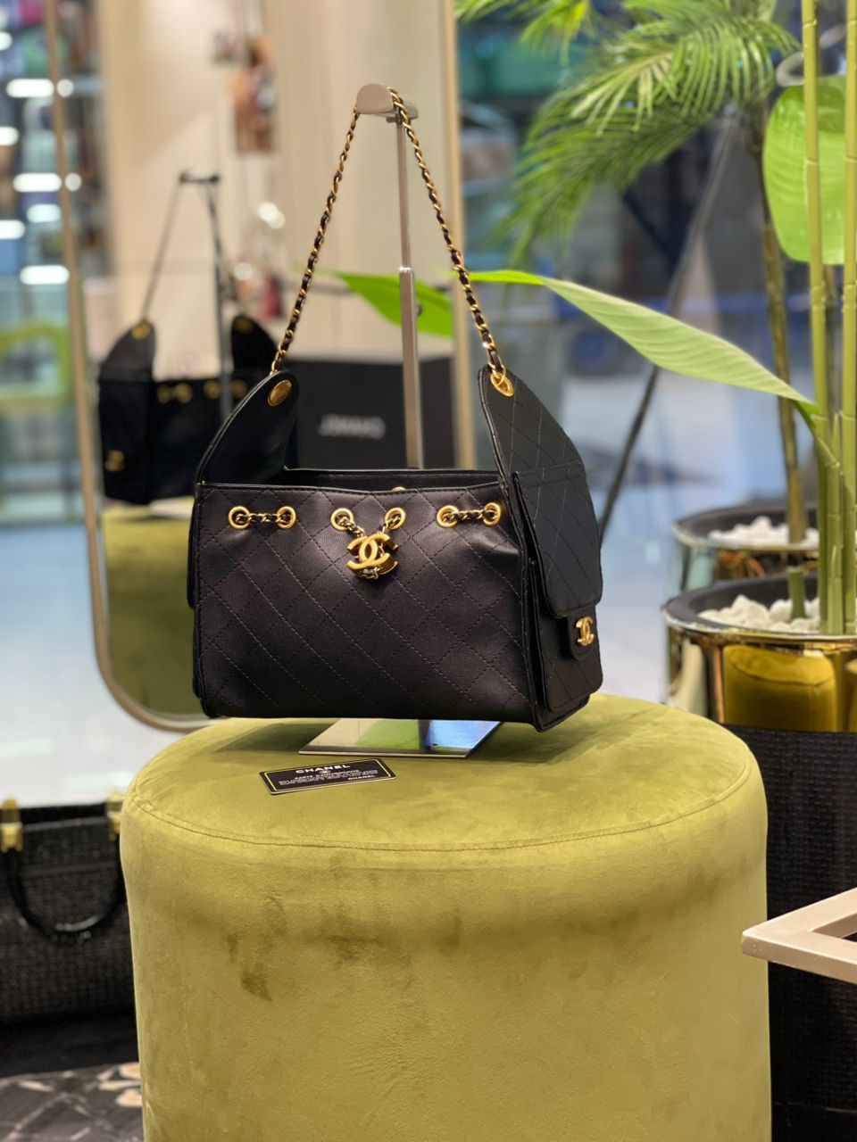 Premium Quilted Small Handbag — With Brand Box & Dust Bag