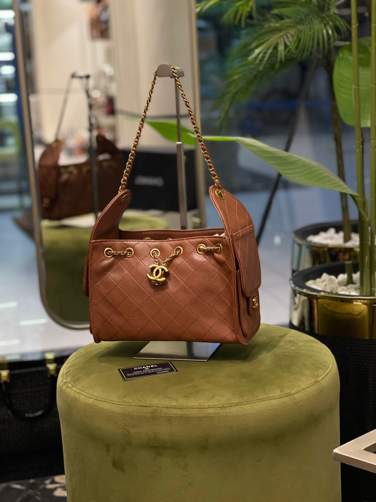 Premium Quilted Small Handbag — With Brand Box & Dust Bag