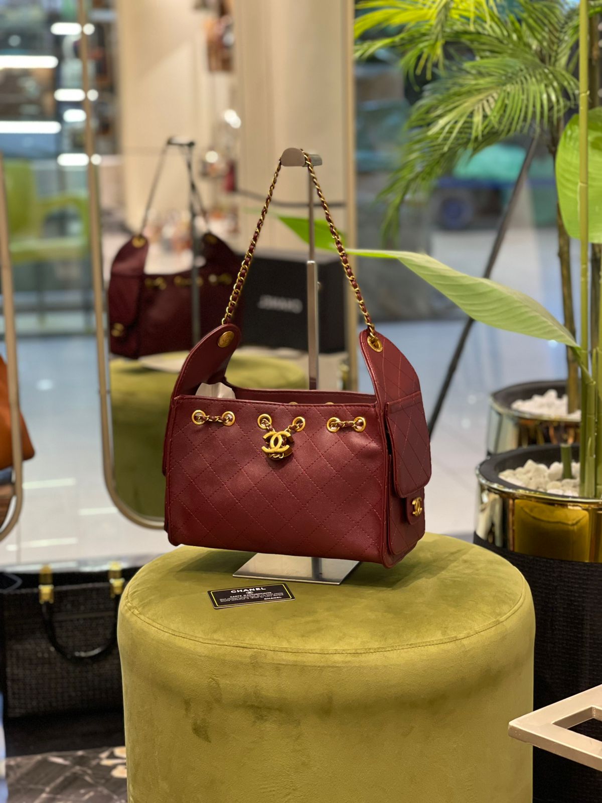 Premium Quilted Small Handbag — With Brand Box & Dust Bag