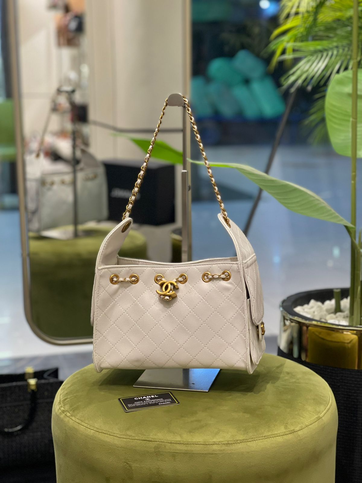 Premium Quilted Small Handbag — With Brand Box & Dust Bag