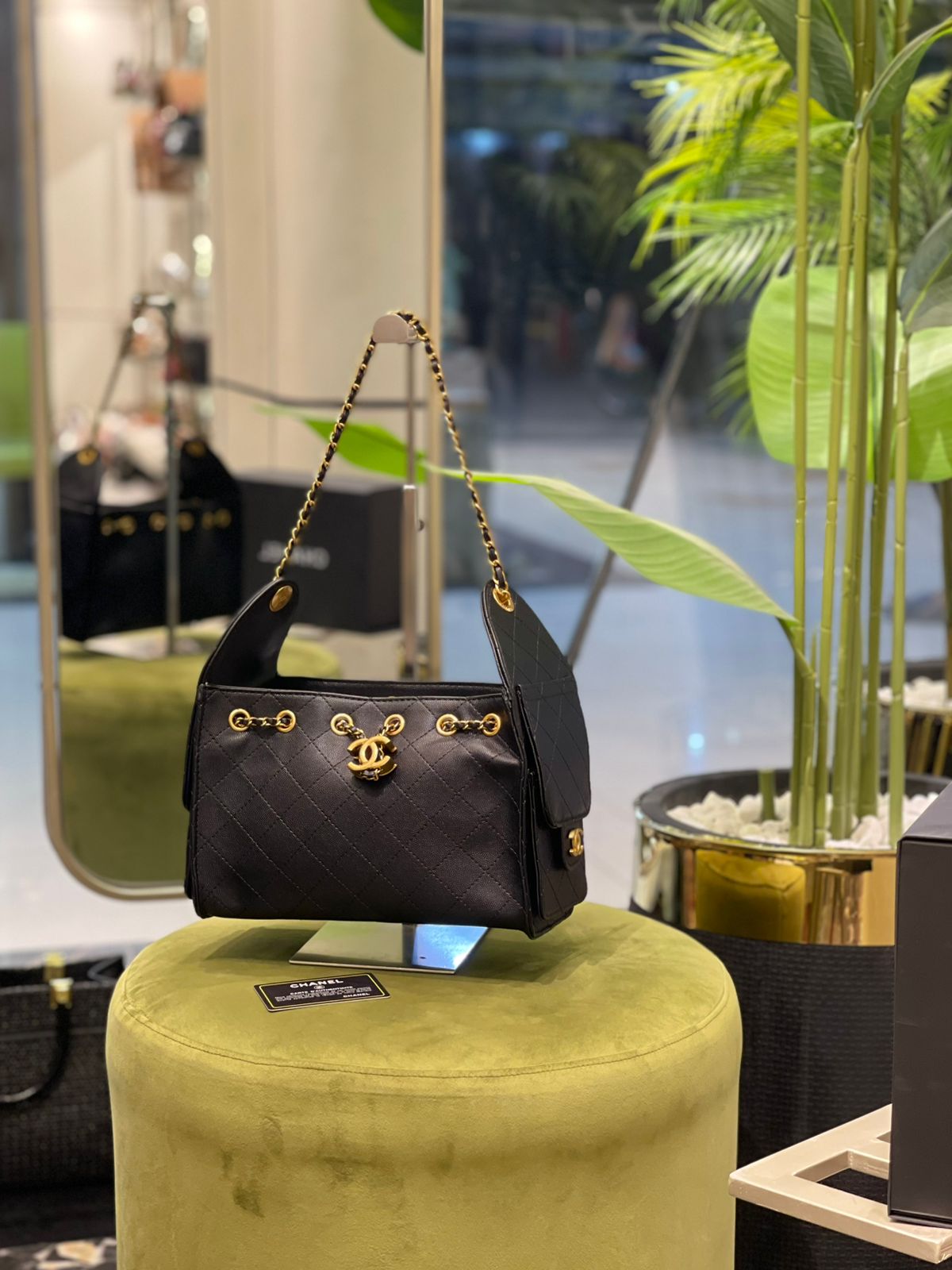 Premium Quilted Small Handbag — With Brand Box & Dust Bag