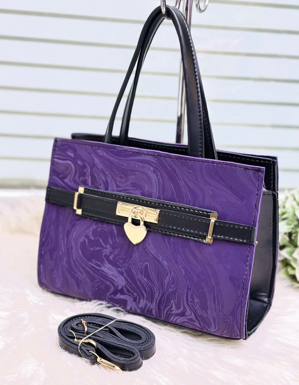 Premium Leather Handbag & Crossbody Bag for Women Stylish Lock Design Purse