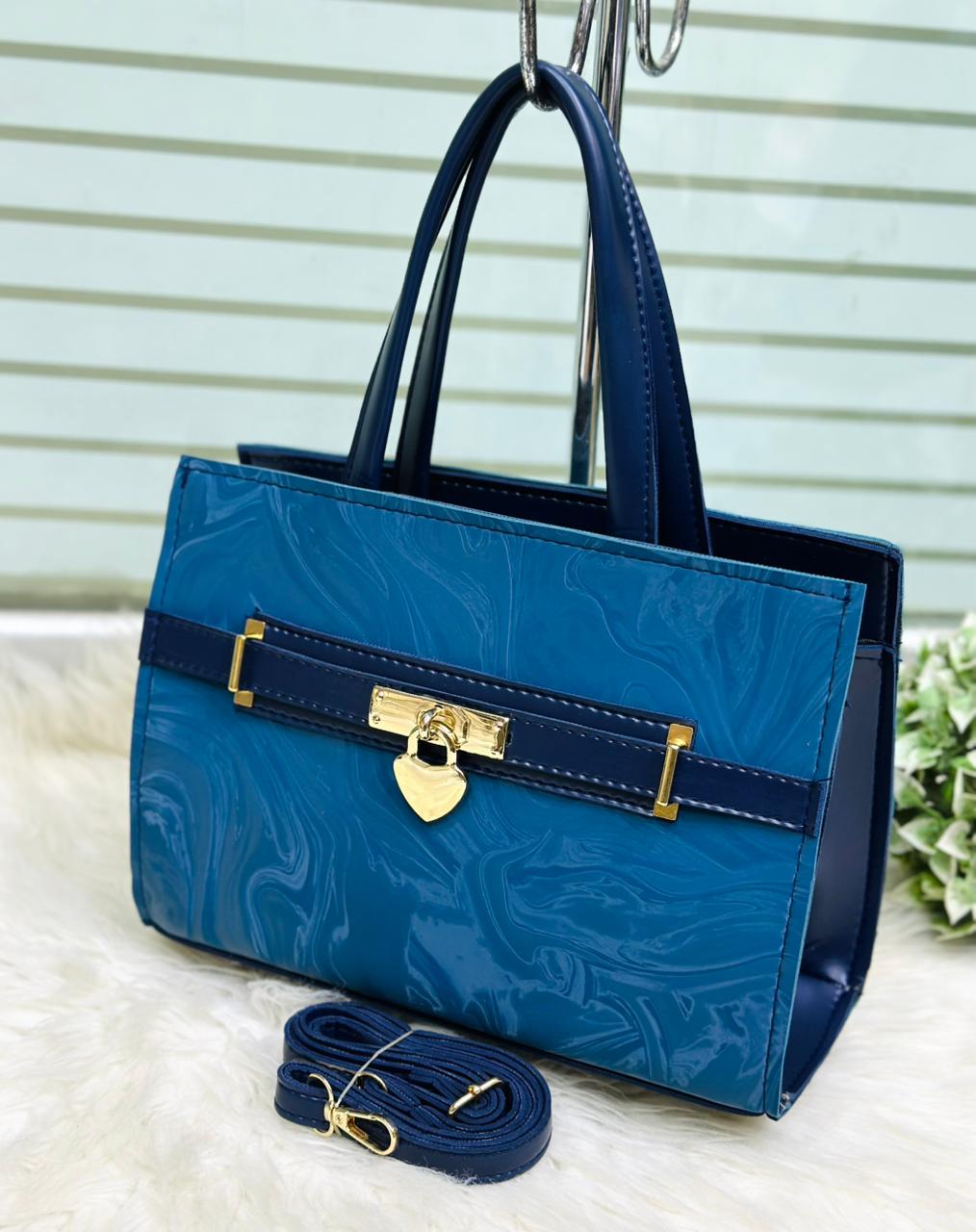 Premium Leather Handbag & Crossbody Bag for Women Stylish Lock Design Purse