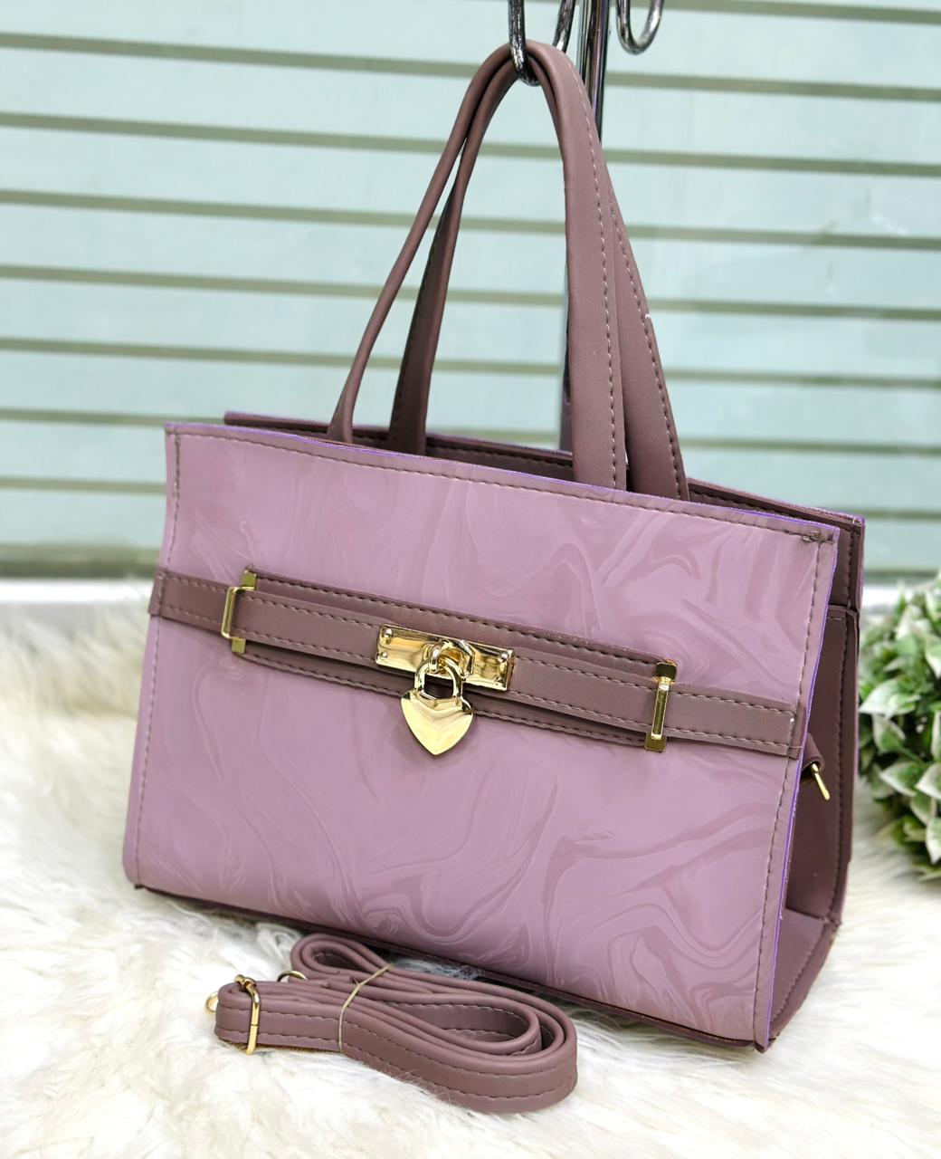 Premium Leather Handbag & Crossbody Bag for Women Stylish Lock Design Purse